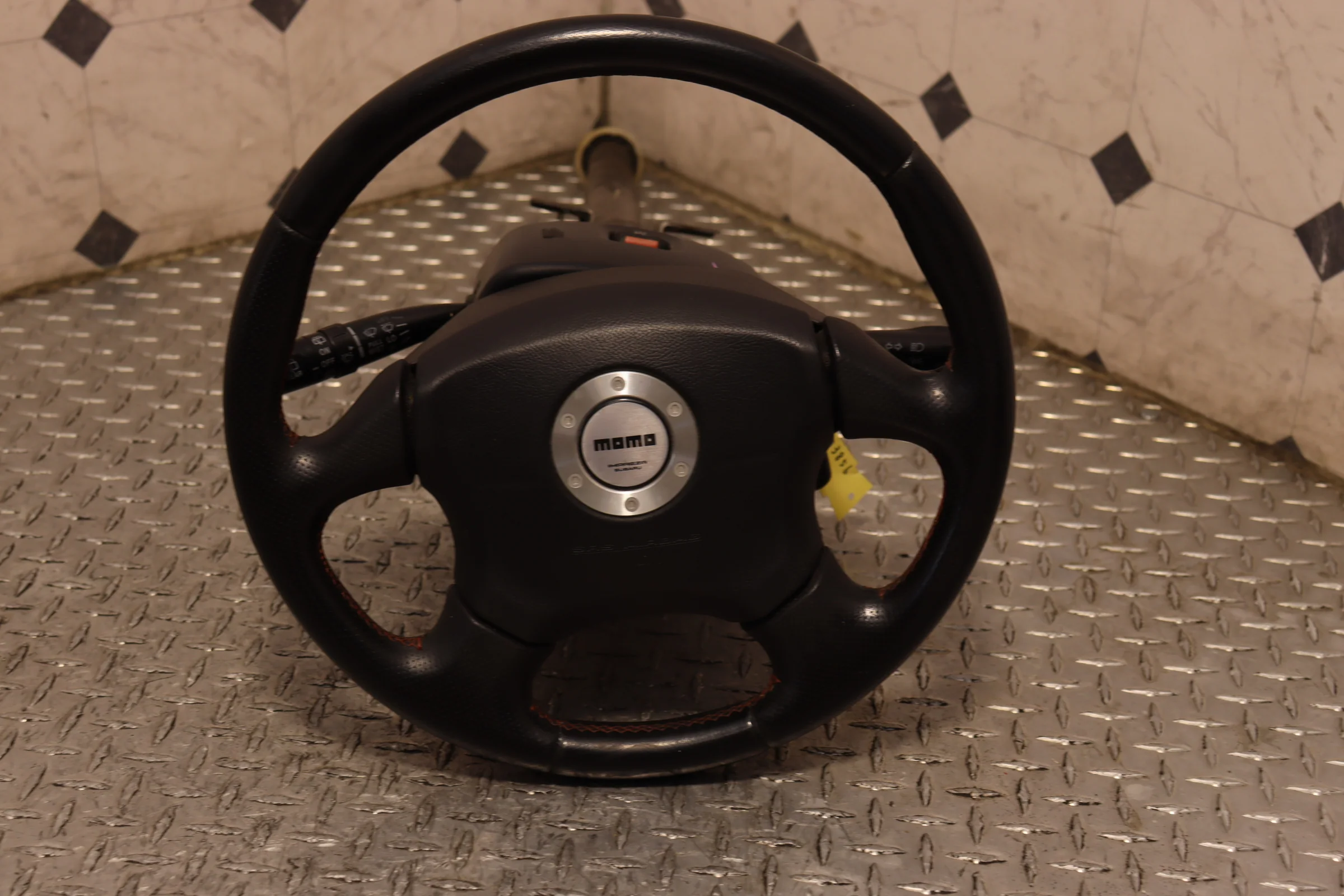 Genuine JDM Momo Steering Wheel Subaru Impreza WRX GD - Image 3