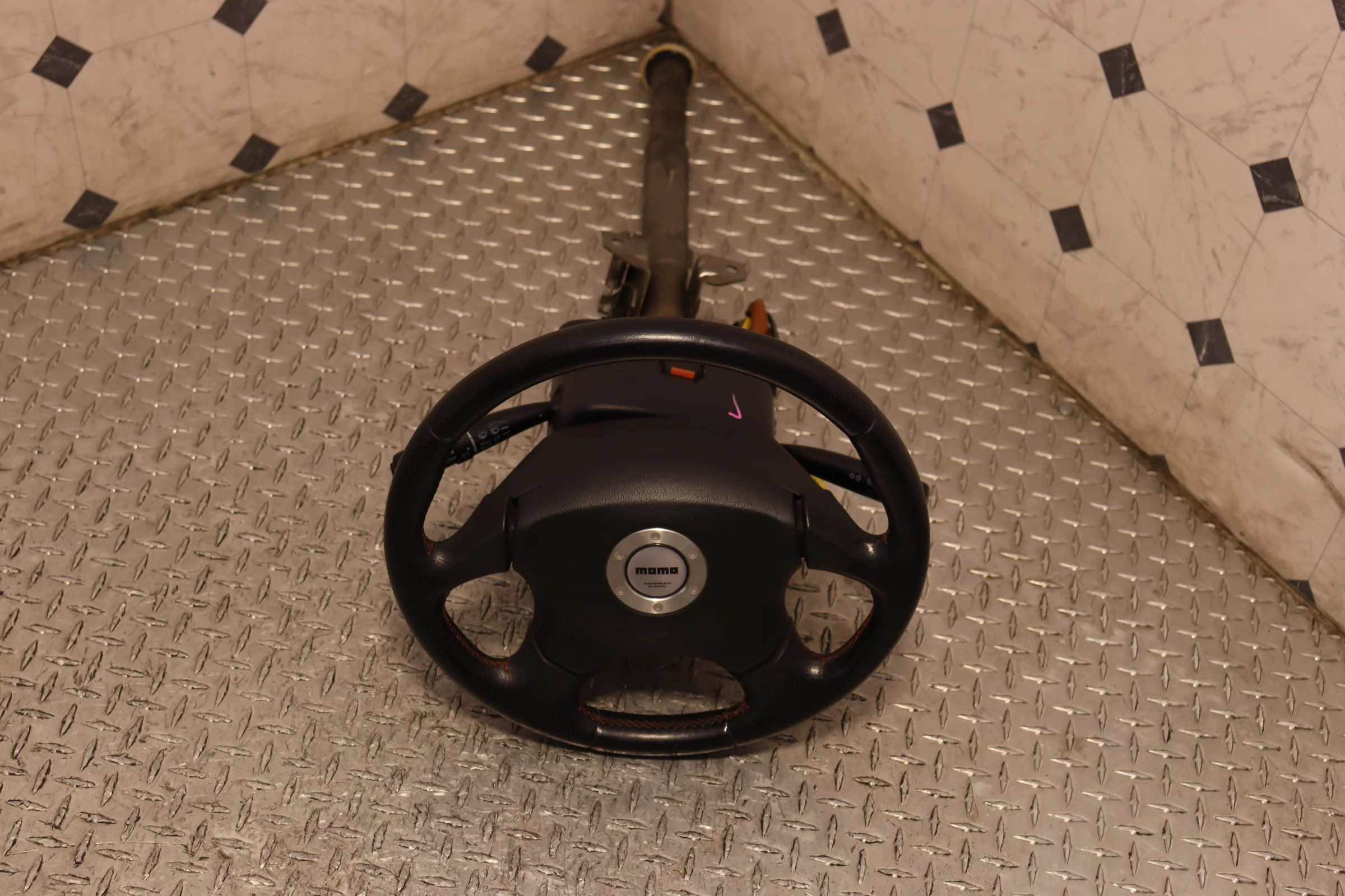 Genuine JDM Momo Steering Wheel Subaru Impreza WRX GD - Image 6