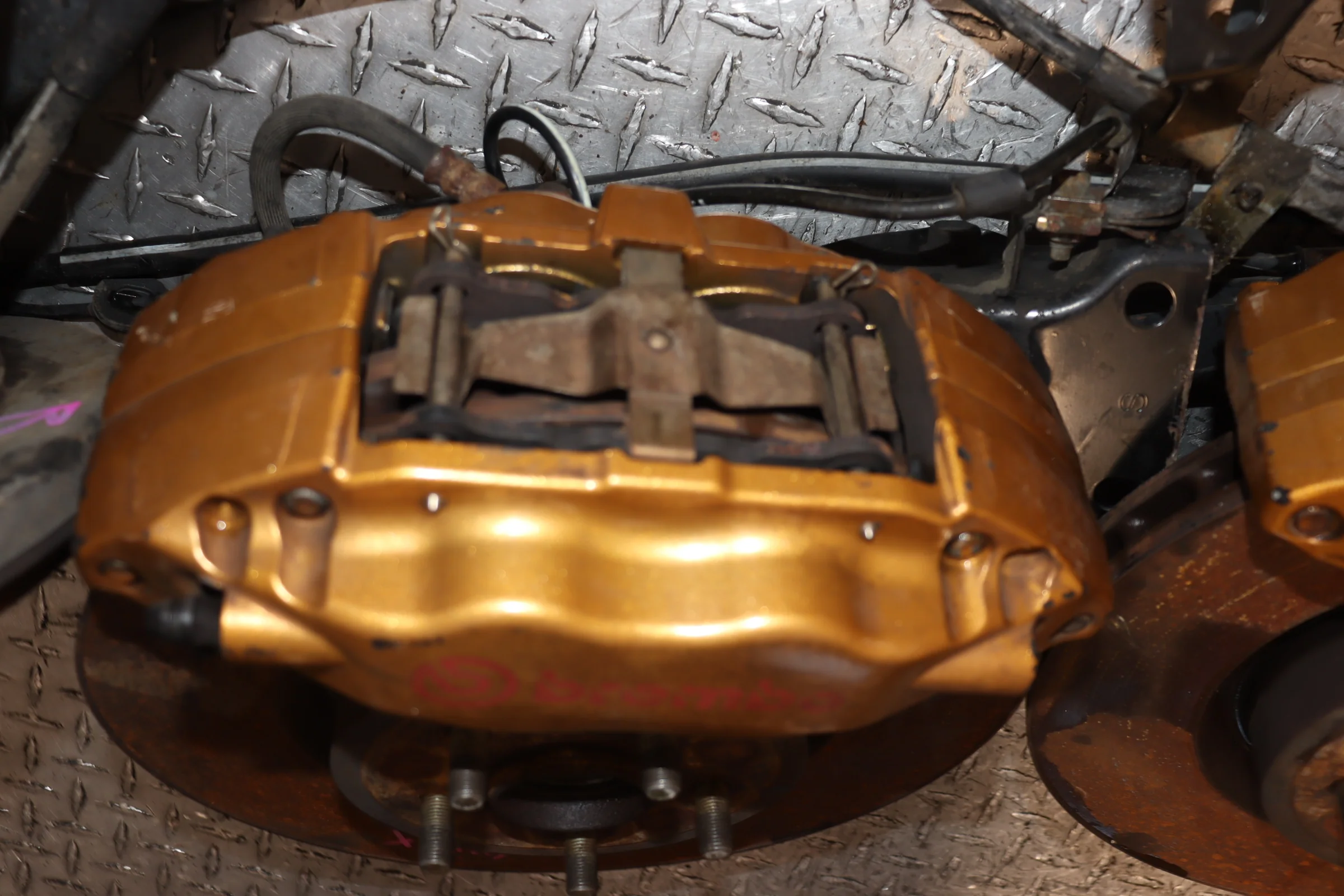 JDM 02-05 Subaru WRX STI Brembo Brakes Calipers, Rotors - Image 5