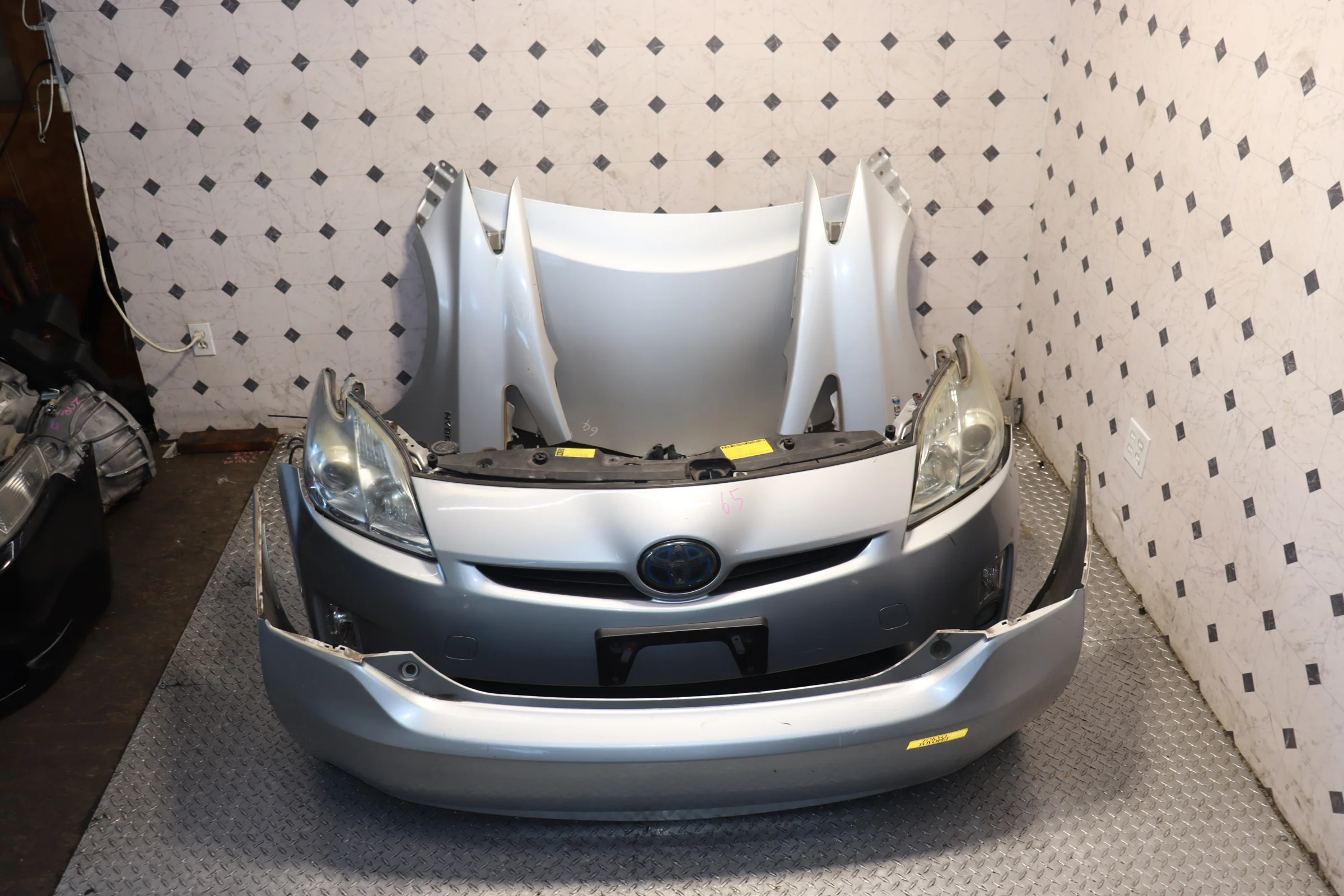 JDM 10-15 TOYOTA PRIUS HYBRID NOSECUT REPLACEMENT W/HOOD & FENDERS (Blue) - Image 8