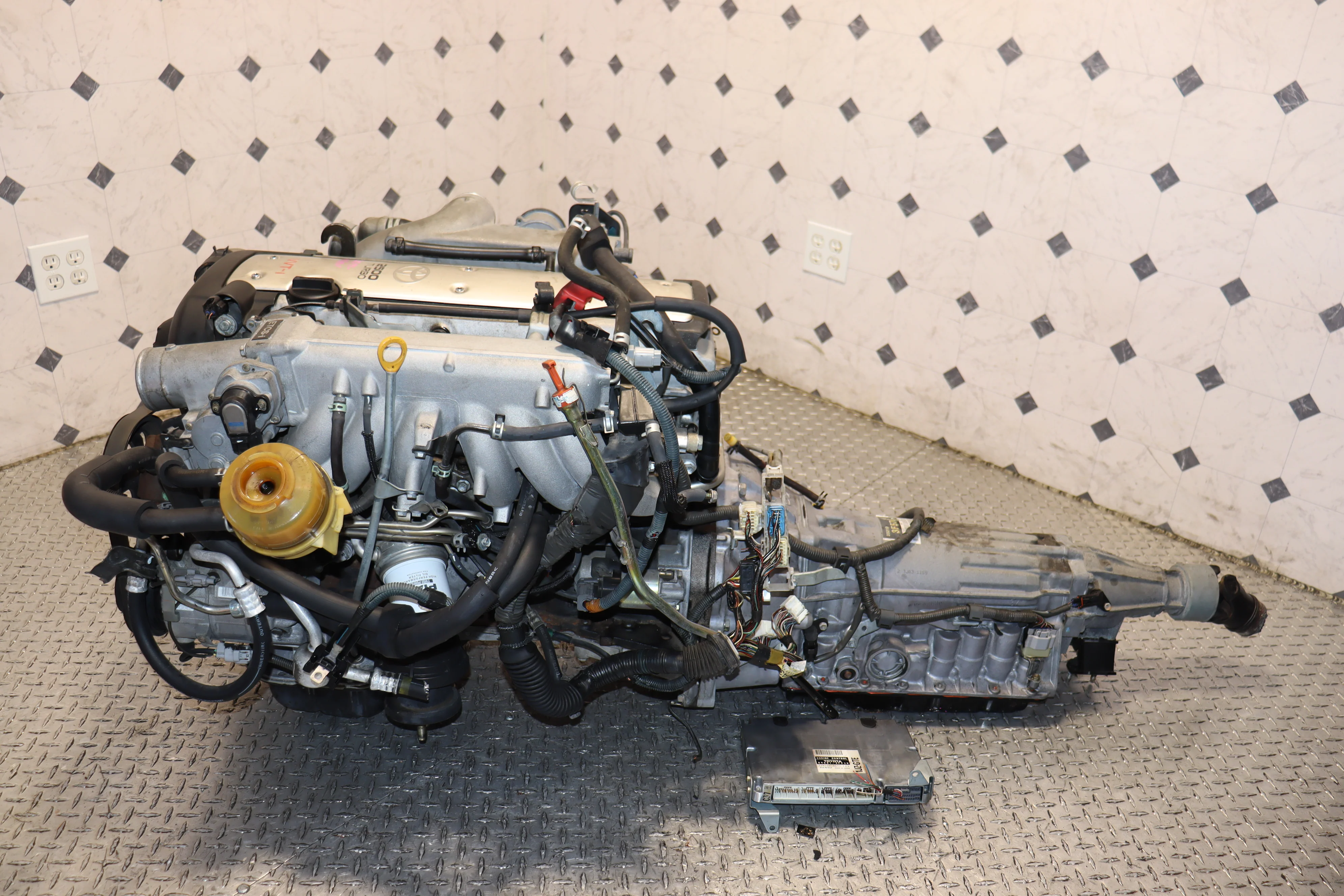 JDM 1JZ-GTE VVTI TURBO MOTOR w/ AUTOMATIC TRANSMISSION LEXUS IS300 GS300 TOYOTA CHASER MARK II SOARER 1JZ ENGINE SWAP - Image 8