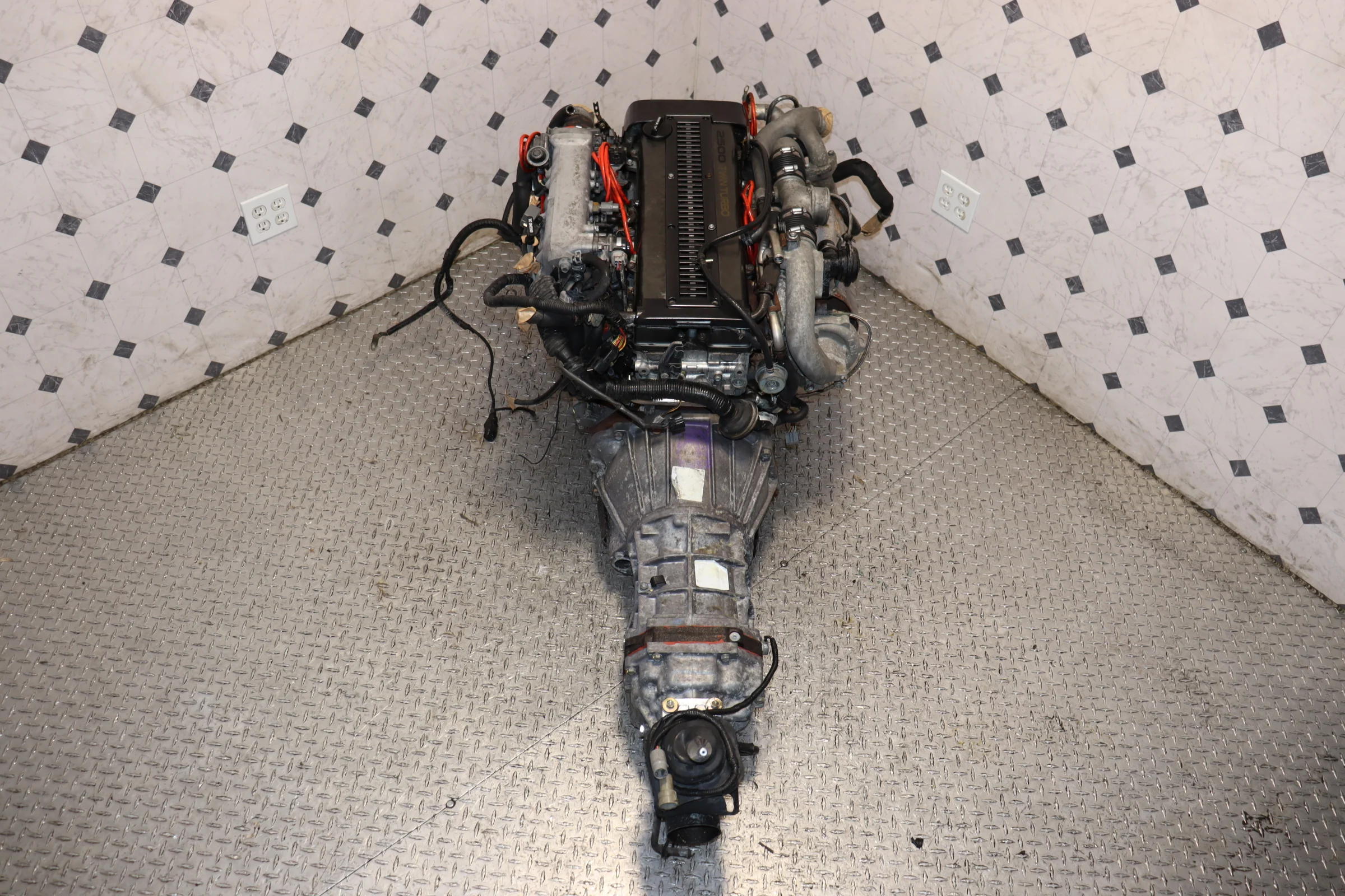 1JZ Non-VVTi Twin Turbo JDM Engine & R154 5-Speed Manual Transmission Swap ECU + Wiring Harness - Image 13