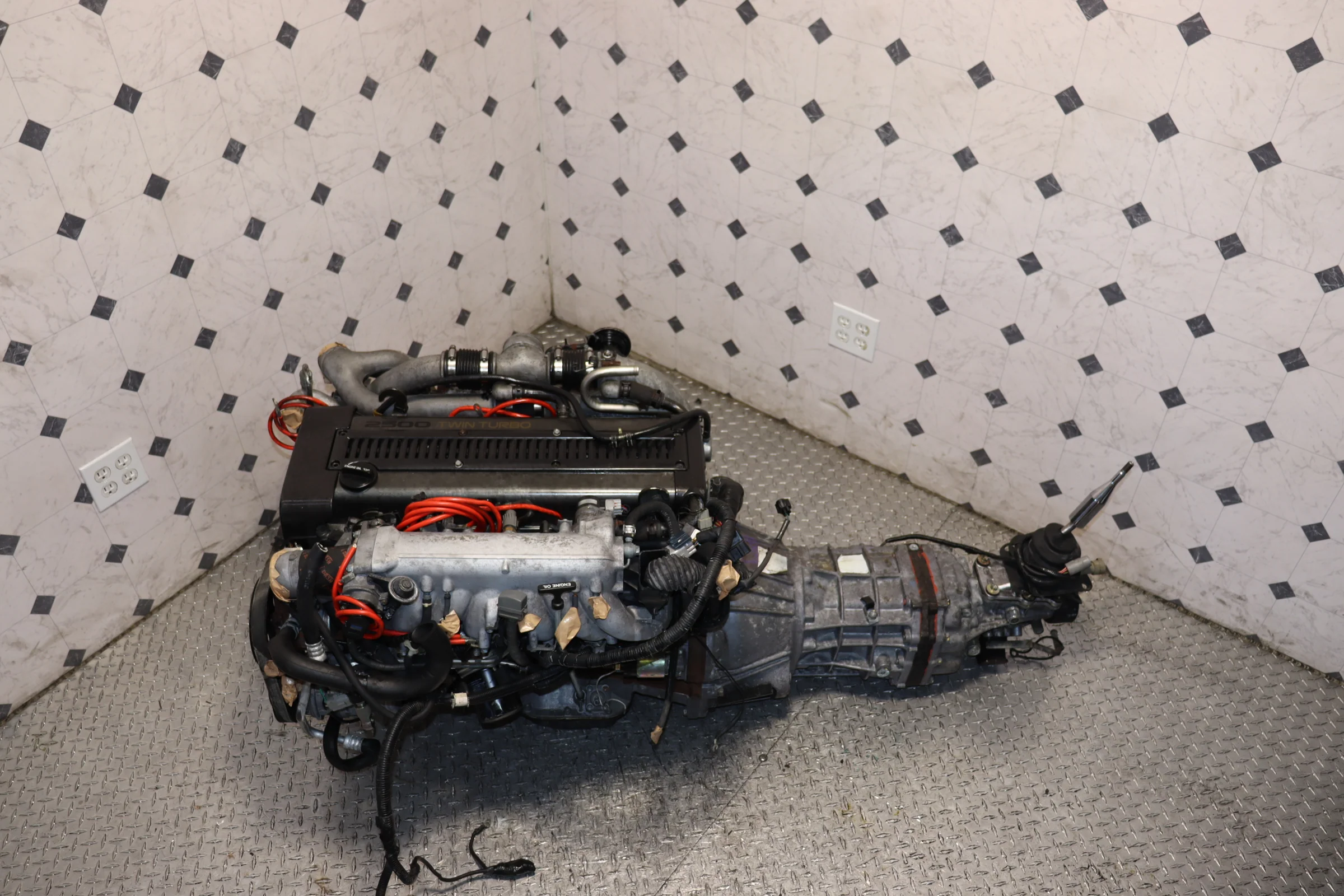 1JZ Non-VVTi Twin Turbo JDM Engine & R154 5-Speed Manual Transmission Swap ECU + Wiring Harness - Image 17