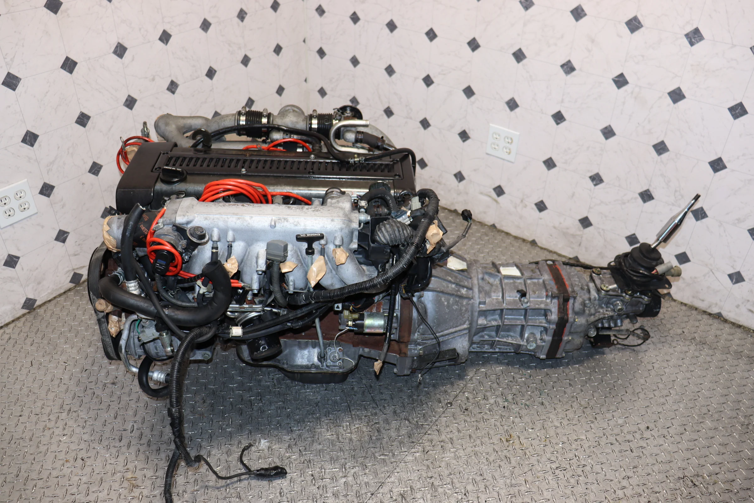 1JZ Non-VVTi Twin Turbo JDM Engine & R154 5-Speed Manual Transmission Swap ECU + Wiring Harness - Image 18