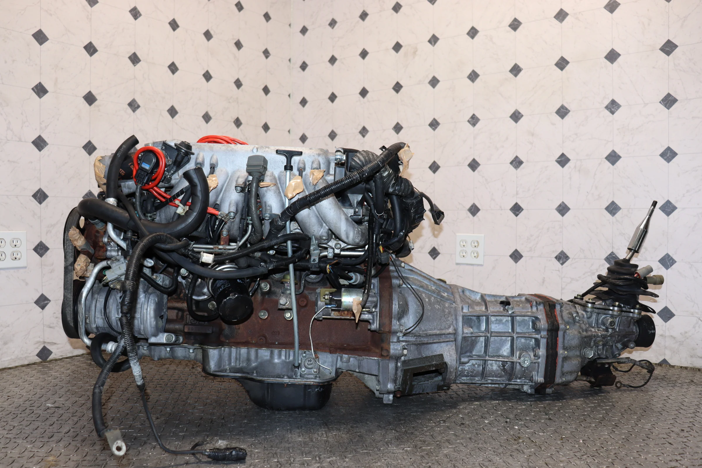 1JZ Non-VVTi Twin Turbo JDM Engine & R154 5-Speed Manual Transmission Swap ECU + Wiring Harness - Image 19