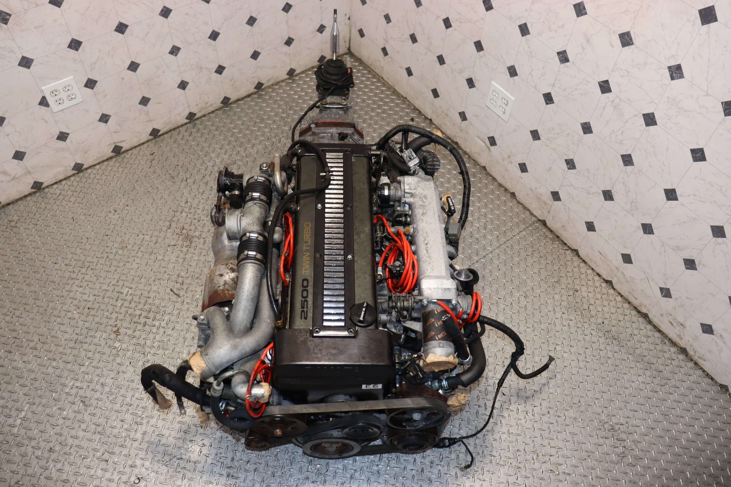 1JZ Non-VVTi Twin Turbo JDM Engine & R154 5-Speed Manual Transmission Swap ECU + Wiring Harness - Image 4