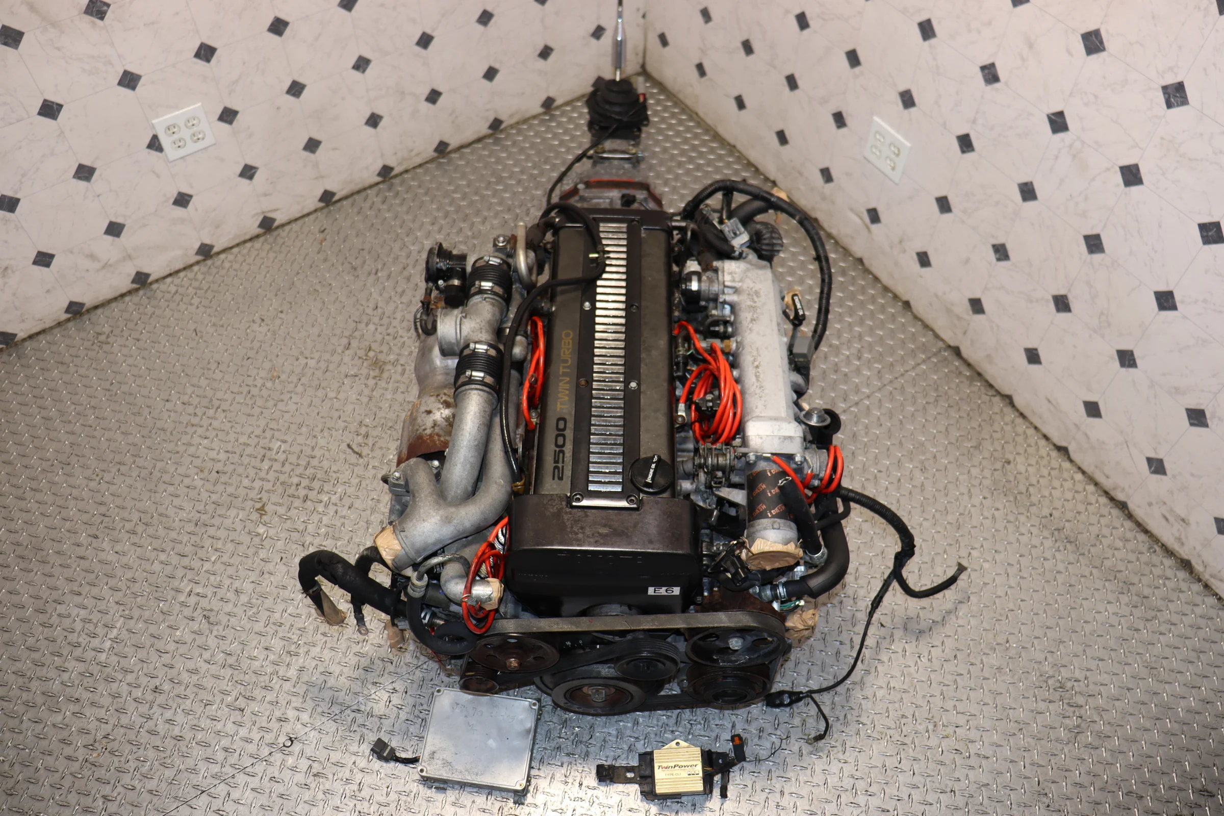 1JZ Non-VVTi Twin Turbo JDM Engine & R154 5-Speed Manual Transmission Swap ECU + Wiring Harness - Image 5