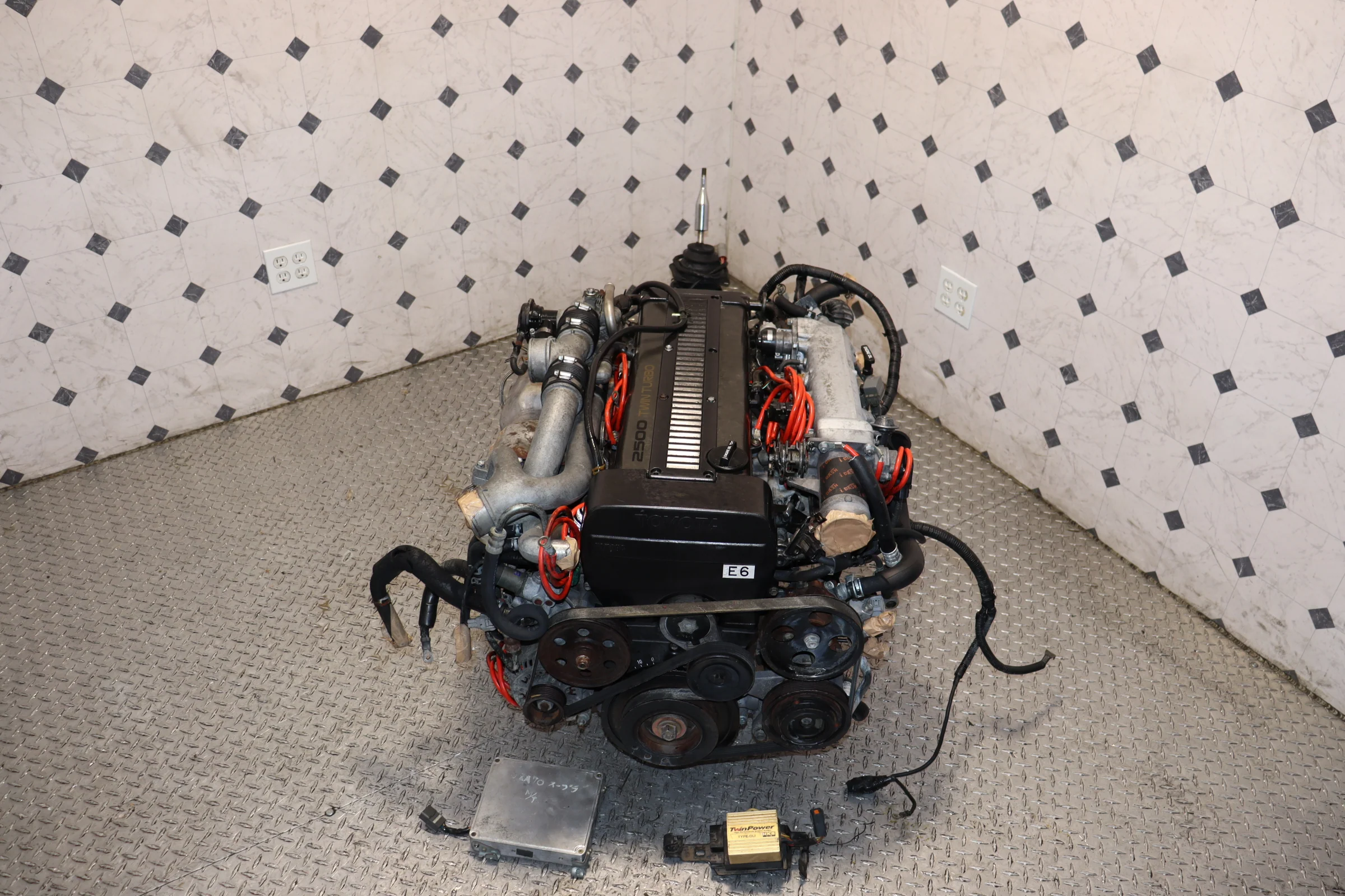 1JZ Non-VVTi Twin Turbo JDM Engine & R154 5-Speed Manual Transmission Swap ECU + Wiring Harness - Image 6