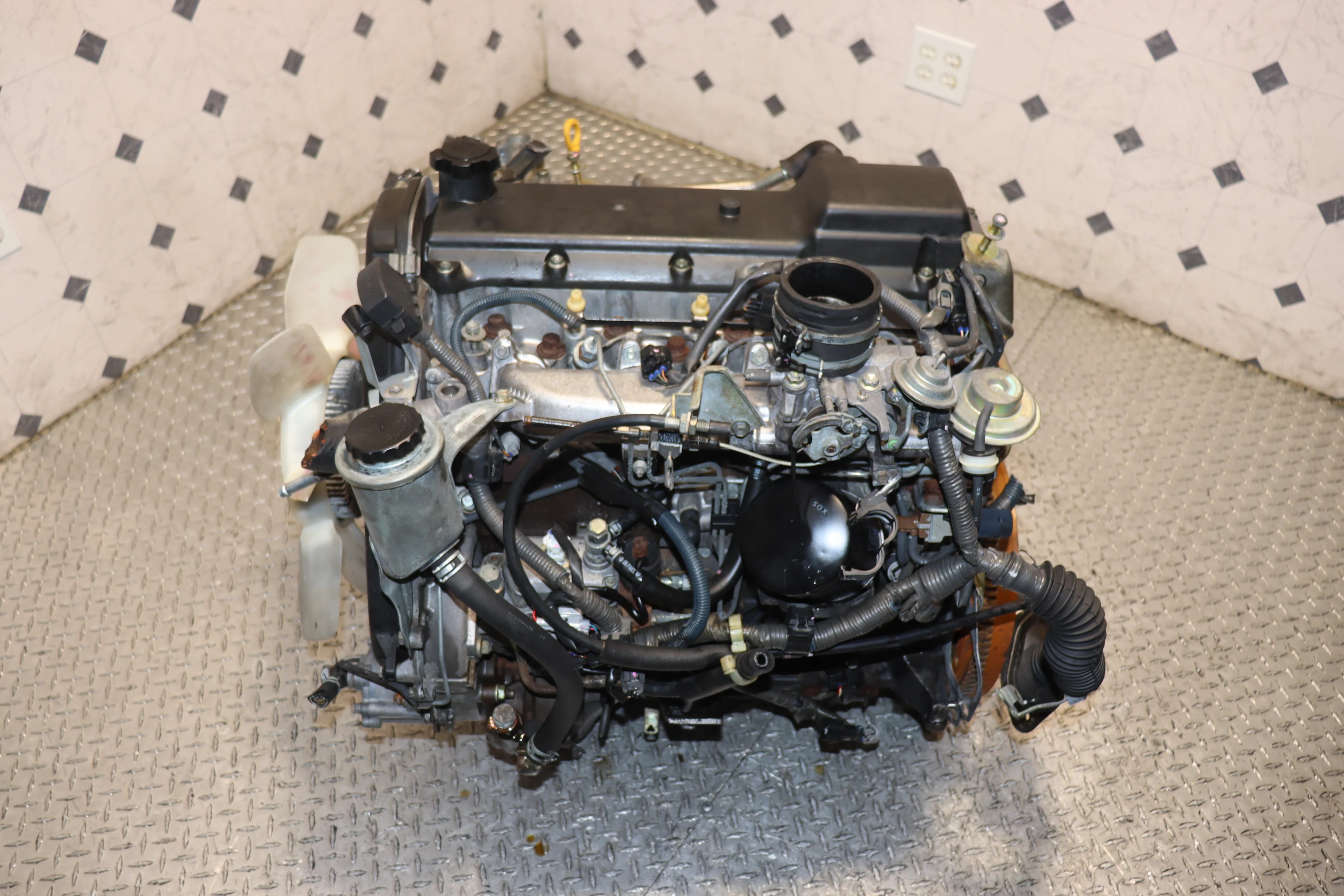 JDM 1KZ-TE 96-97-98-99-00-01-02 4RUNNER HILUX SURF 3.0L TURBO DIESEL ENGINE MOTOR - Image 9