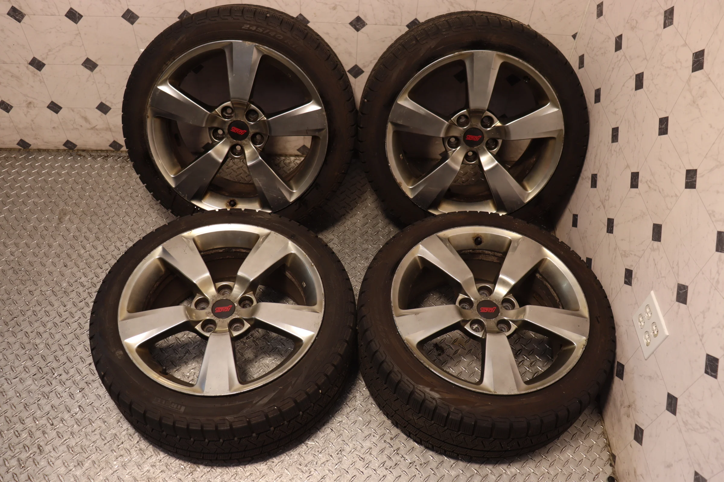 JDM OEM Stock Wheels (Set of 4) - Subaru Impreza WRX STI GRB (2008-2014) - Image 4