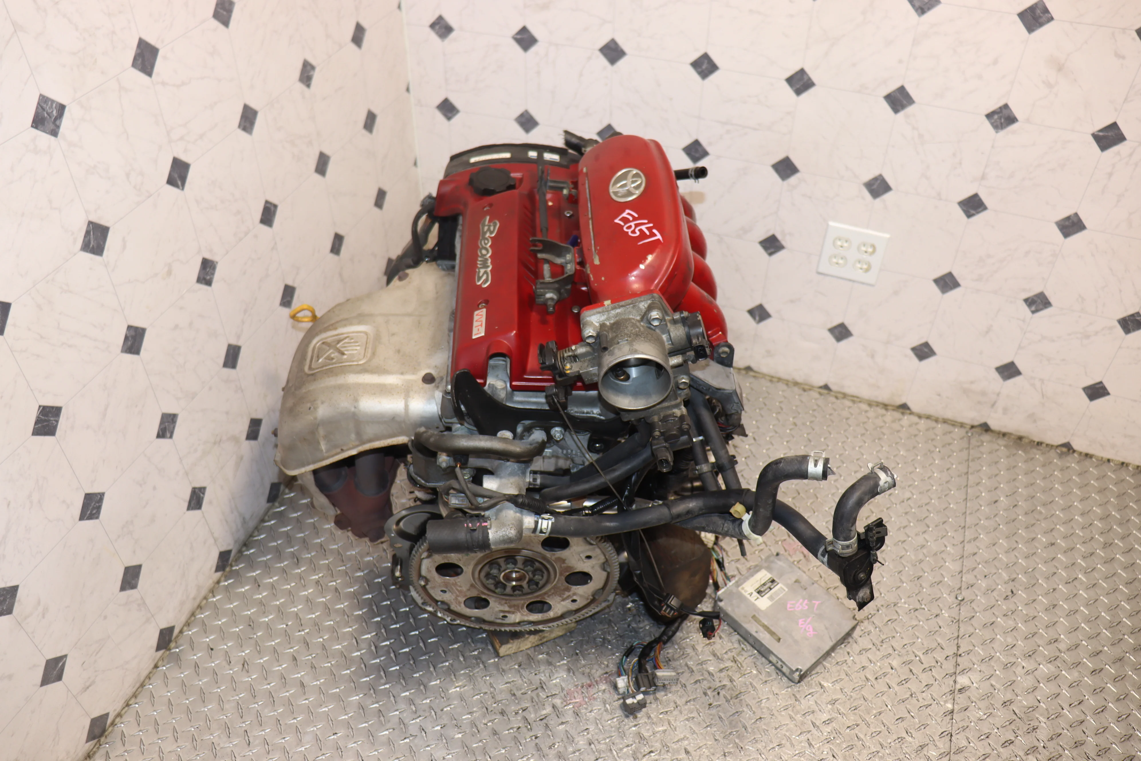 Toyota Celica SS-III ST202 3SGE JDM Engine | 2.0L Inline-4 Cylinder DOHC VVT-i Red Top Motor - Image 3