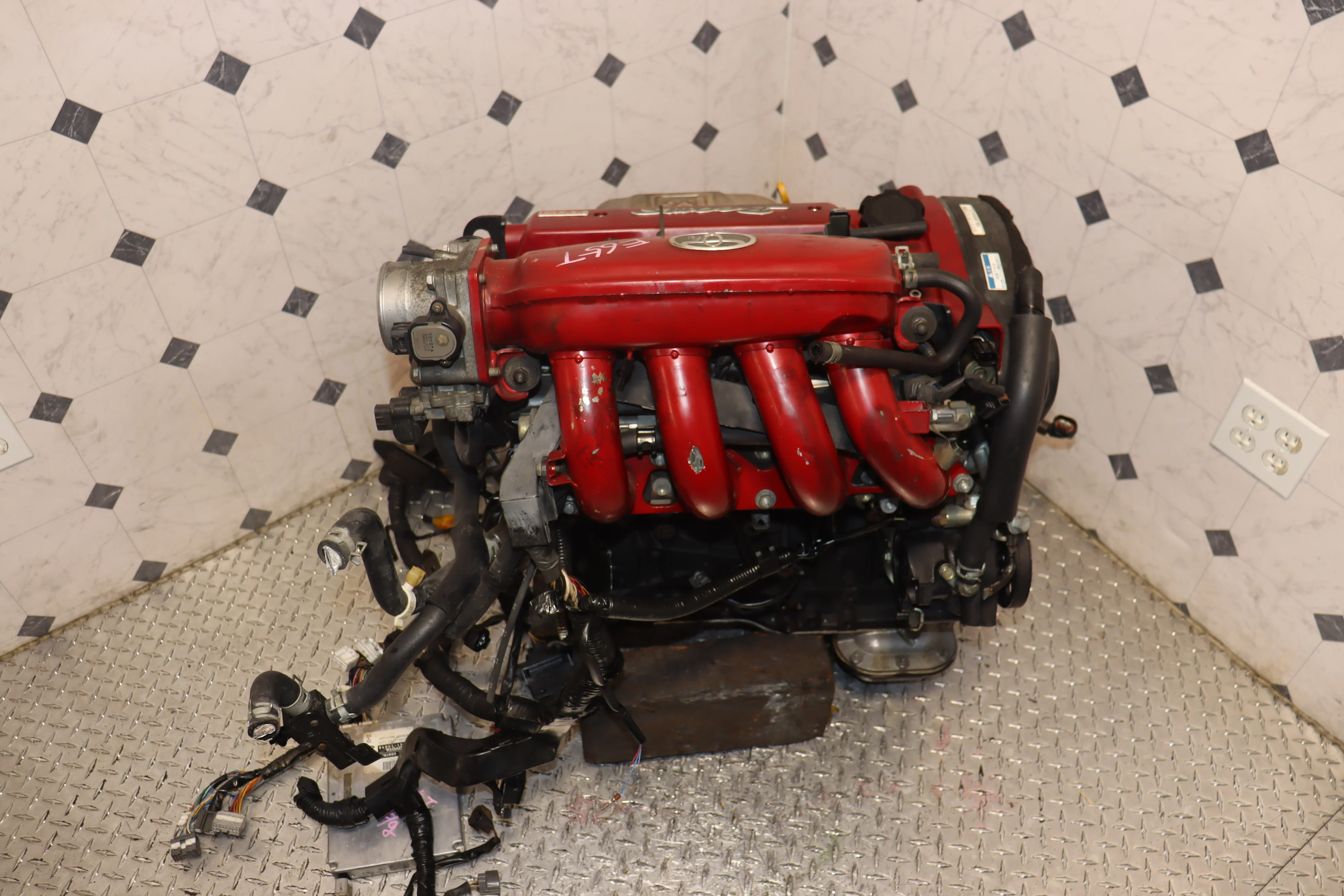 Toyota Celica SS-III ST202 3SGE JDM Engine | 2.0L Inline-4 Cylinder DOHC VVT-i Red Top Motor - Image 5