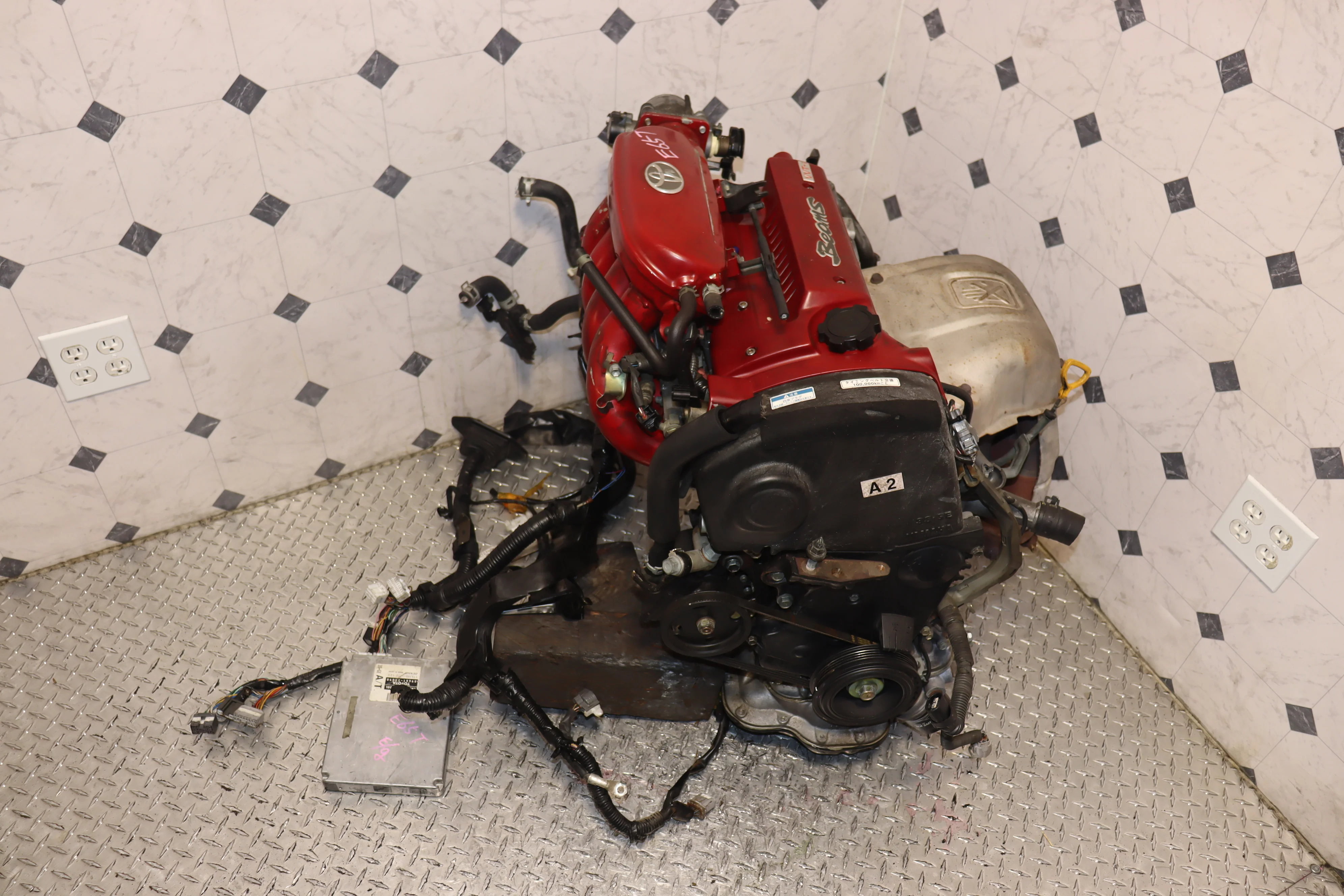 Toyota Celica SS-III ST202 3SGE JDM Engine | 2.0L Inline-4 Cylinder DOHC VVT-i Red Top Motor - Image 7