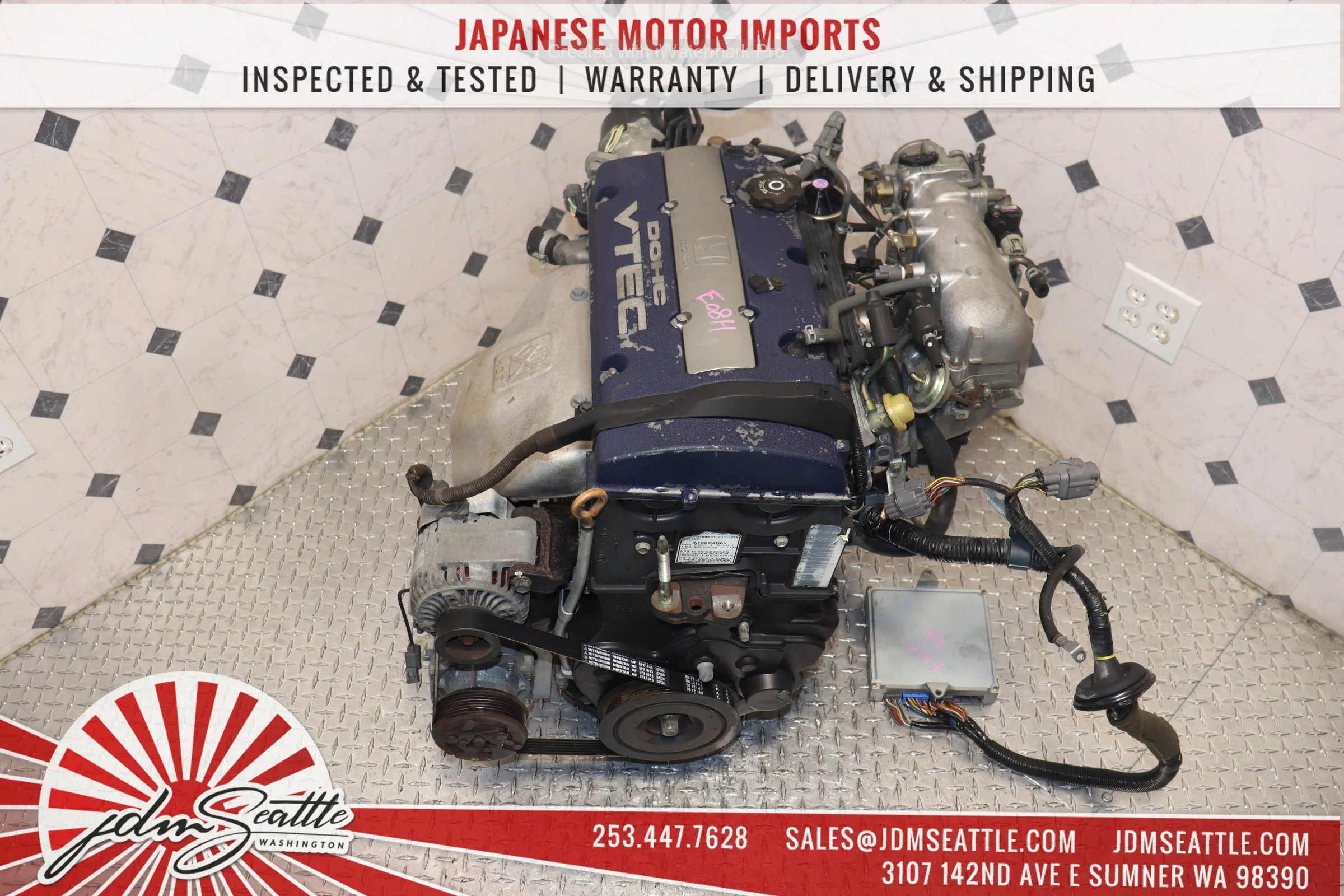 JDM H23A BLUE TOP DOHC VTEC ENGINE 98-02 HONDA ACCORD SIR 97-01 HONDA PRELUDE 2.3L - Image 11