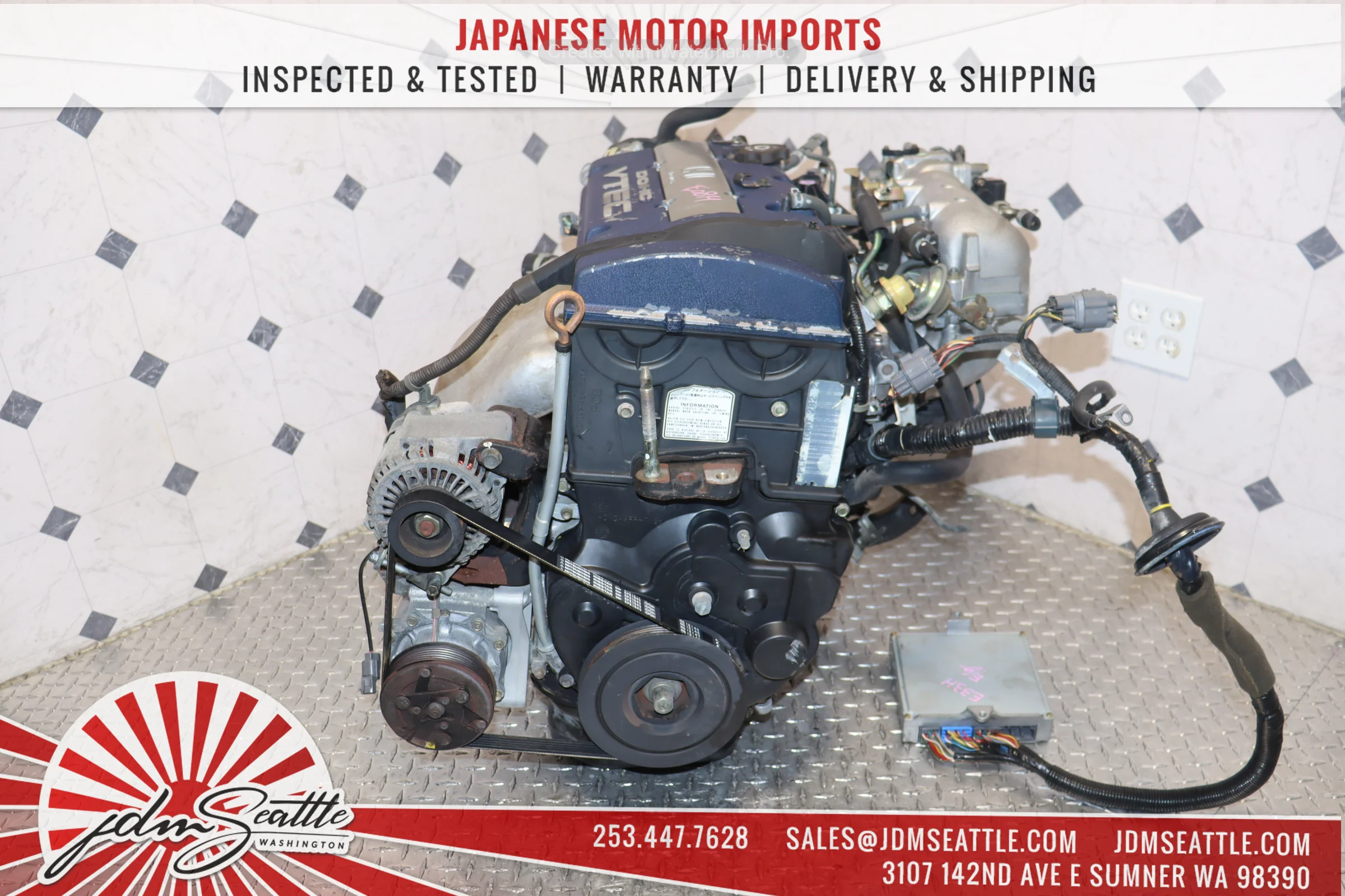 JDM H23A BLUE TOP DOHC VTEC ENGINE 98-02 HONDA ACCORD SIR 97-01 HONDA PRELUDE 2.3L - Image 12