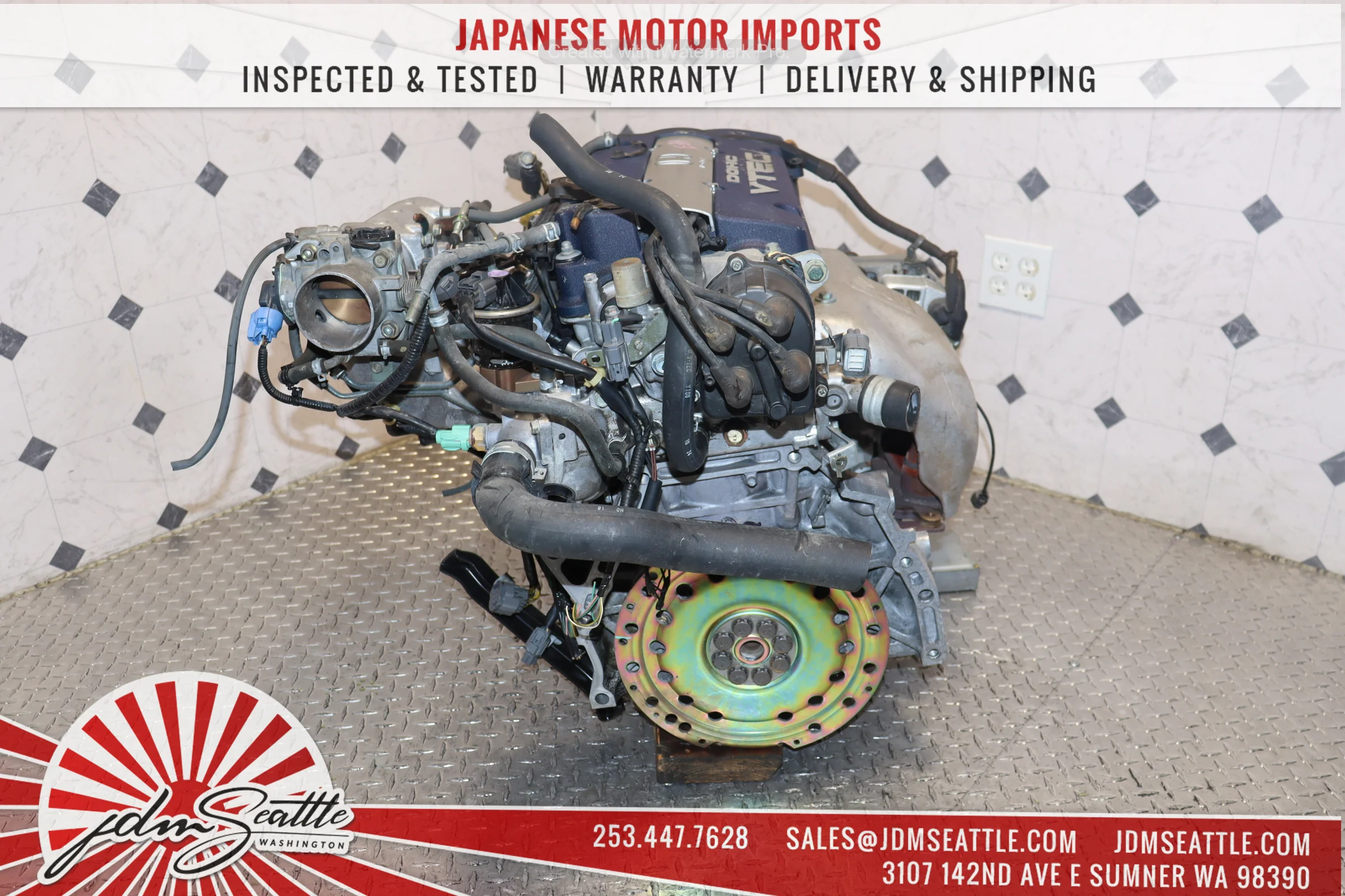 JDM H23A BLUE TOP DOHC VTEC ENGINE 98-02 HONDA ACCORD SIR 97-01 HONDA PRELUDE 2.3L - Image 6