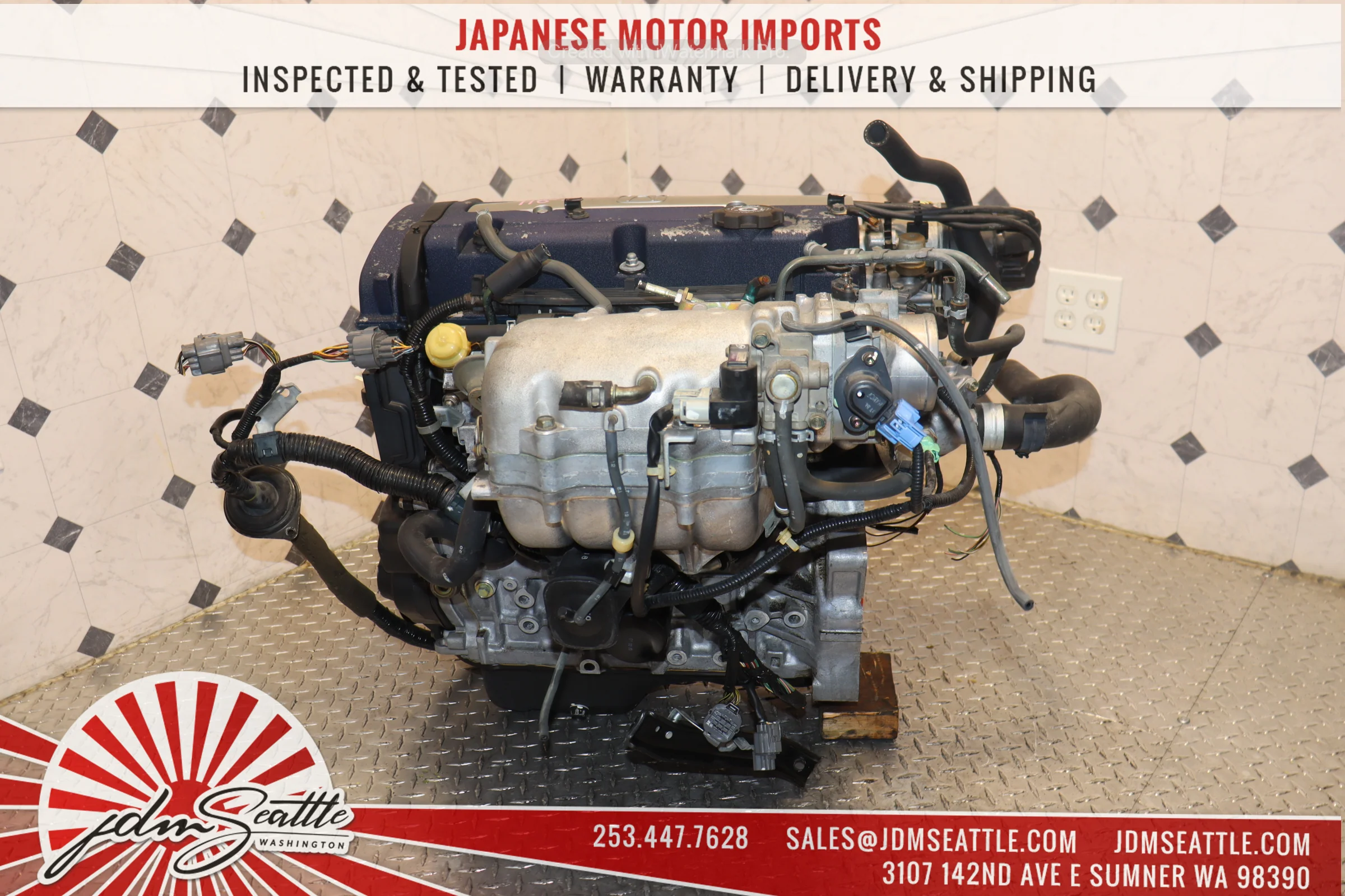 JDM H23A BLUE TOP DOHC VTEC ENGINE 98-02 HONDA ACCORD SIR 97-01 HONDA PRELUDE 2.3L - Image 9