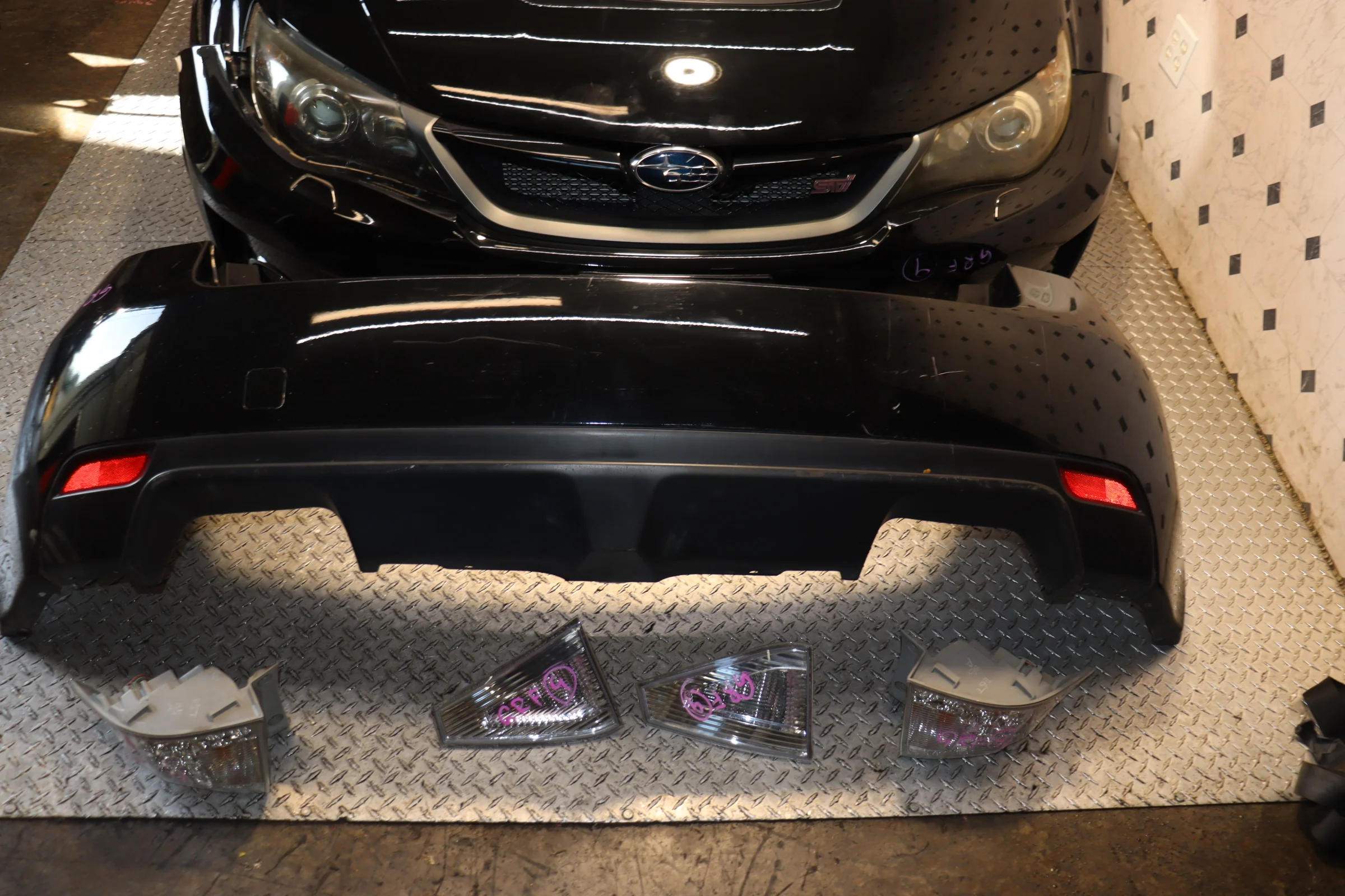 JDM SUBARU WRX STI 08-14 V10 FRONT END CONVERSION NOSE CUT AND SET - Image 13