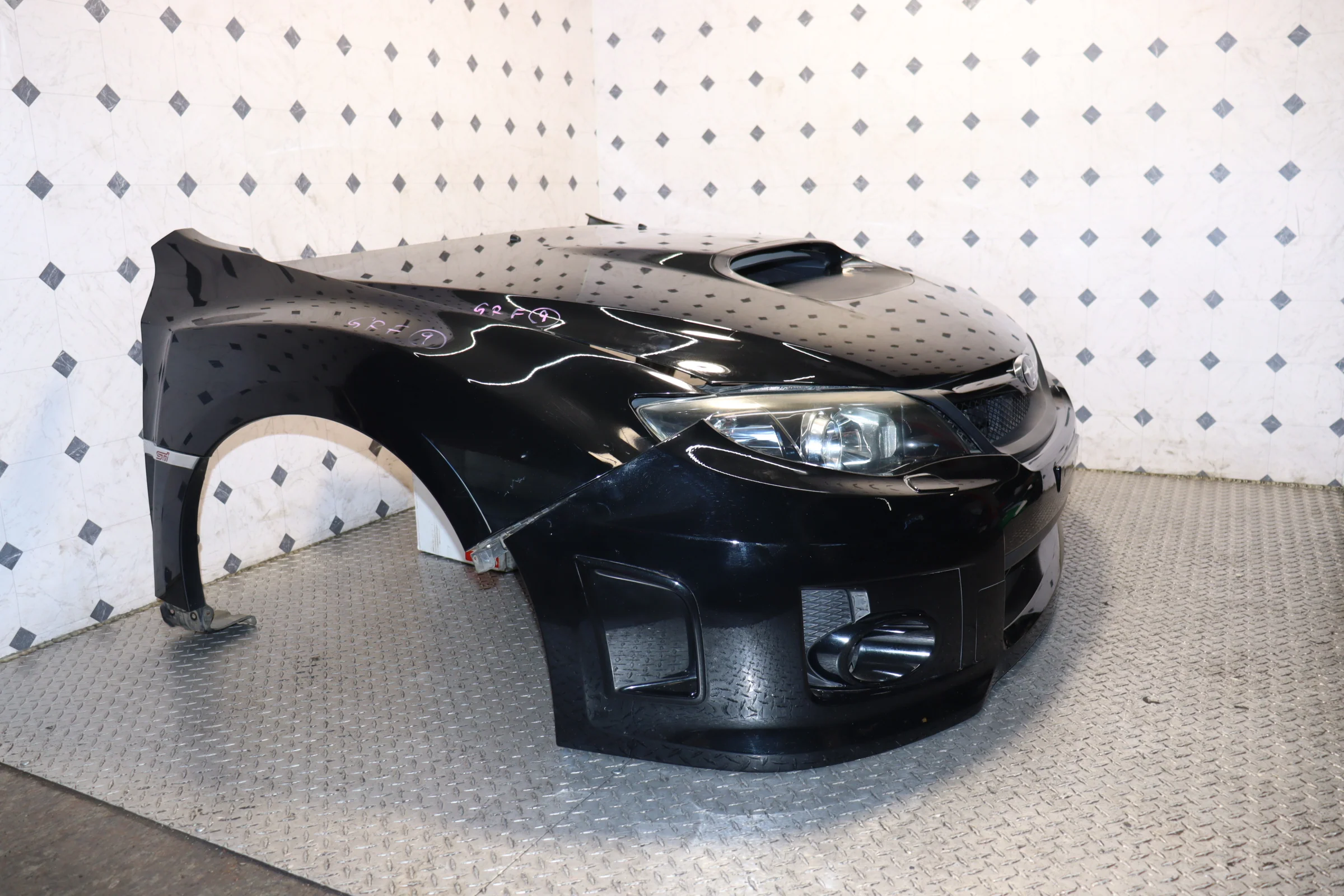 JDM SUBARU WRX STI 08-14 V10 FRONT END CONVERSION NOSE CUT AND SET - Image 6